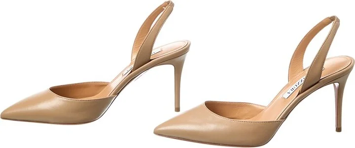 Aquazzura So Nude 85 Leather Slingback Pump (Authentic Pre-Loved) - Image 2