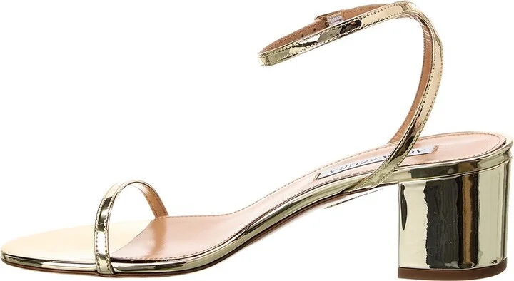 Aquazzura So Nude Block 50 Vinyl Sandal - Image 2