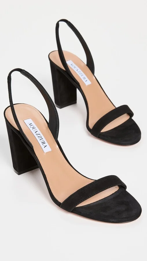 Aquazzura So Nude Block Sandals 85 - Image 2