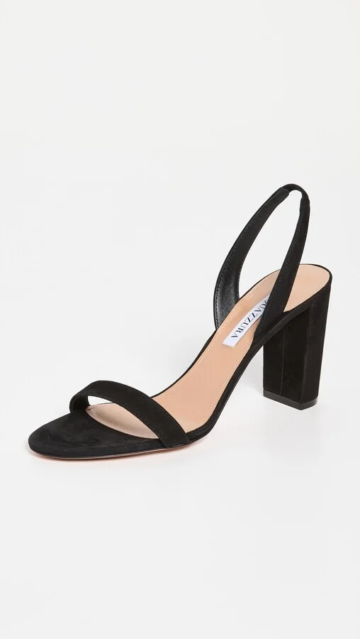 Aquazzura So Nude Block Sandals 85 - Image 3