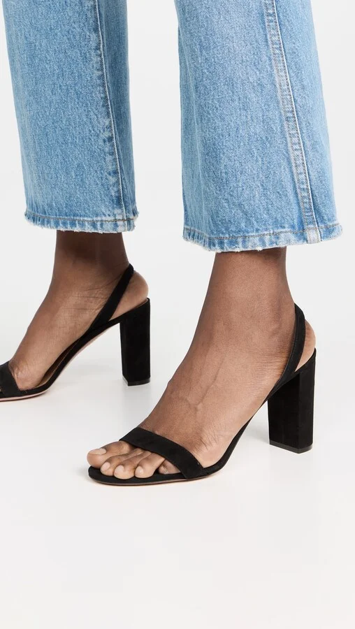 Aquazzura So Nude Block Sandals 85 - Image 5