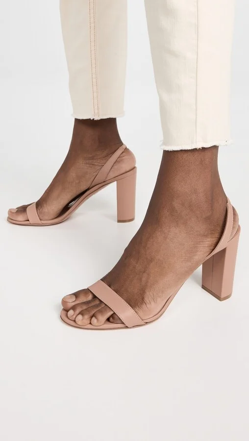 Aquazzura So Nude Block Sandals 85 - Image 2