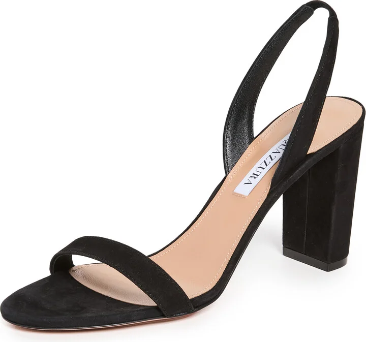 Aquazzura So Nude Block Sandals 85