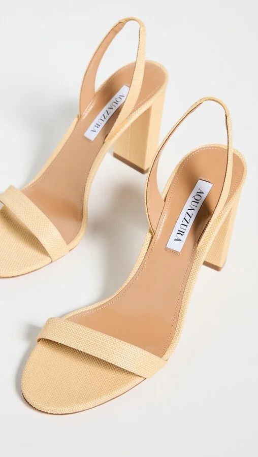 Aquazzura So Nude Block Sandals 85mm - Image 3