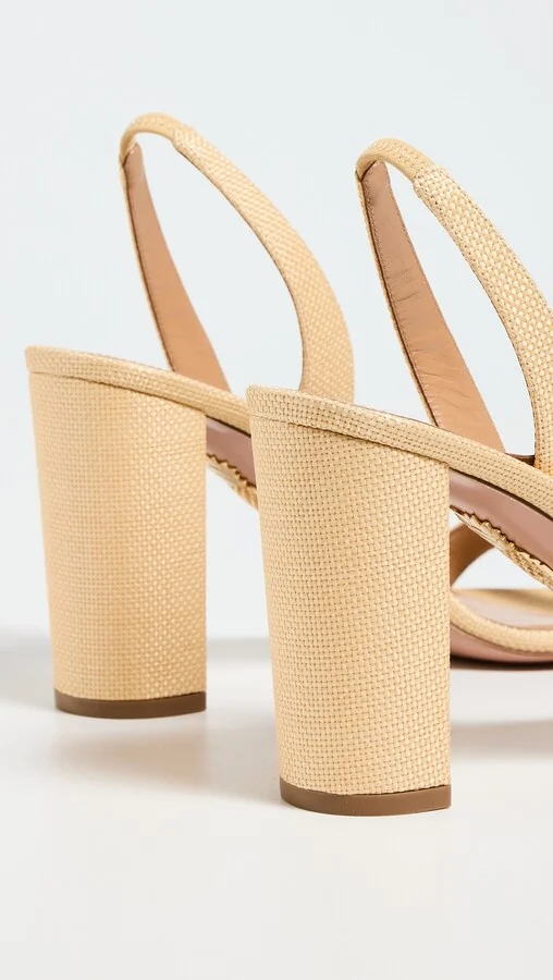 Aquazzura So Nude Block Sandals 85mm - Image 4