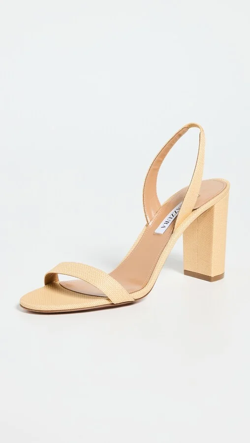 Aquazzura So Nude Block Sandals 85mm - Image 5