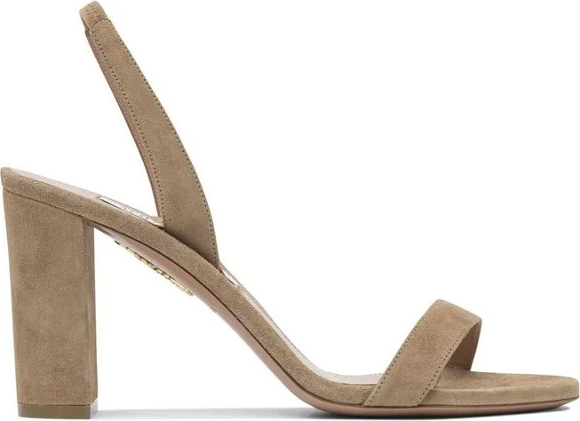Aquazzura So Nude Block Sandals