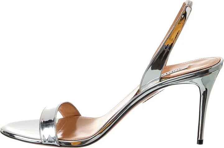 Aquazzura So Nude Leather Slingback Sandal - Image 2