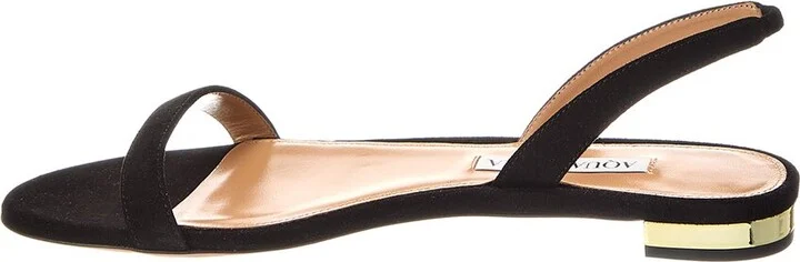 Aquazzura So Nude Suede Slingback Sandal - Image 2
