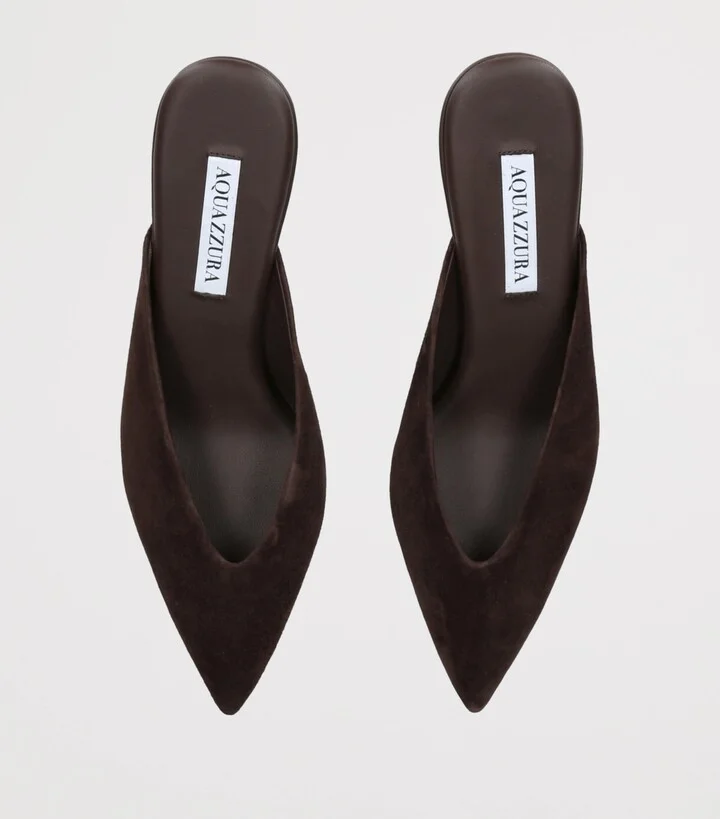 Aquazzura Suede Bisous Pumps 65 - Image 4