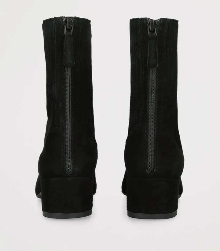 Aquazzura Suede Saint Honor Ankle Boots 35 - Image 2