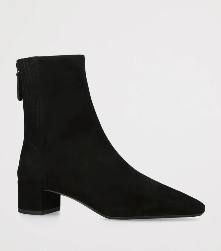Aquazzura Suede Saint Honor Ankle Boots 35 - Image 3