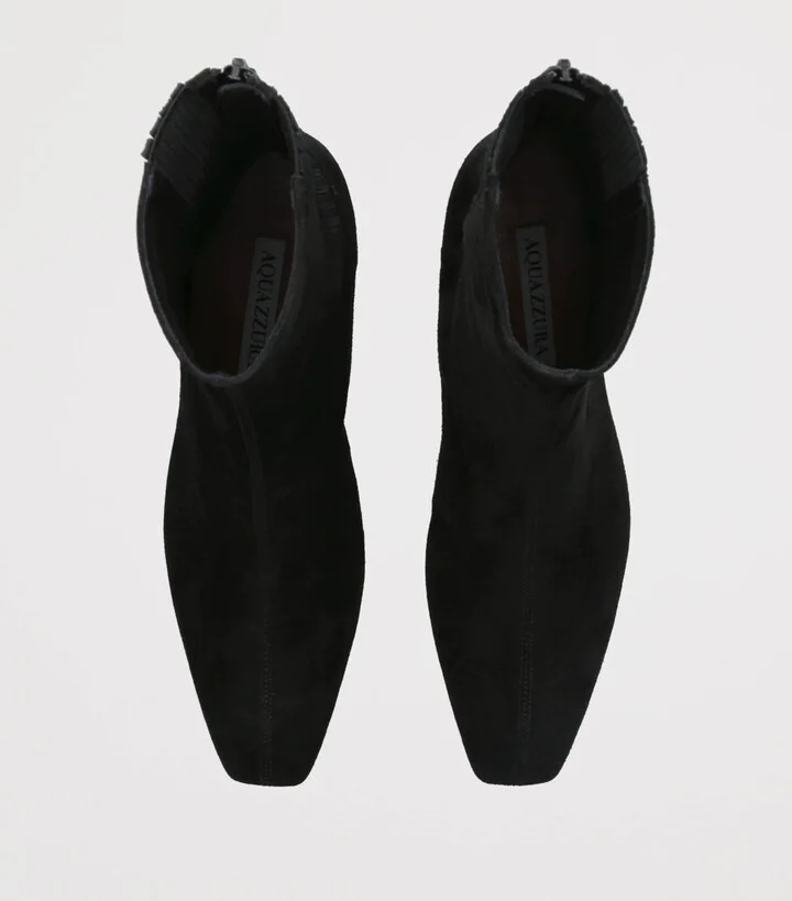 Aquazzura Suede Saint Honor Ankle Boots 35 - Image 4