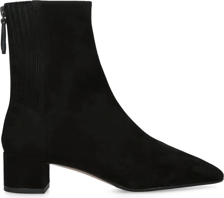 Aquazzura Suede Saint Honor Ankle Boots 35