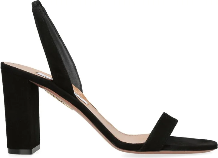 Aquazzura Suede So Nude Slingback Sandals 85