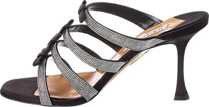 Aquazzura Tali 85 Satin Sandal - Image 2