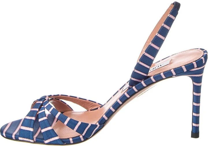 Aquazzura Tati 85 Canvas Slingback Sandal - Image 2
