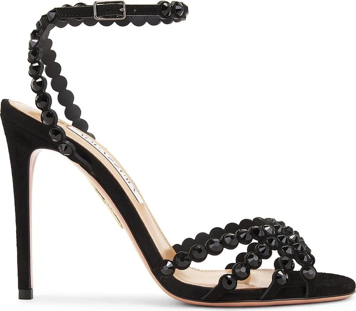 Aquazzura Tequila 105 Sandal in Black