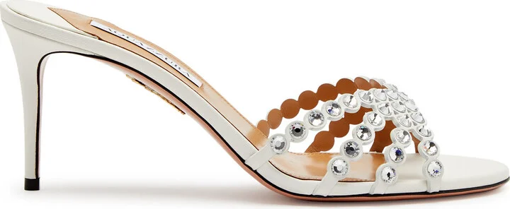 Aquazzura Tequila 75 Leather Mules