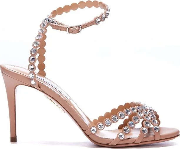 Aquazzura Tequila Embellished Heeled Sandals