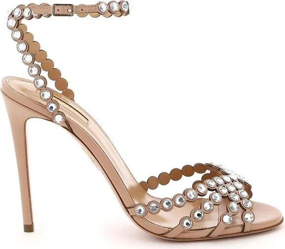Aquazzura Tequila Embellished Heeled Sandals