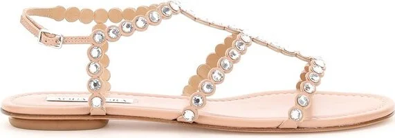 Aquazzura Tequila Embellished Sandals