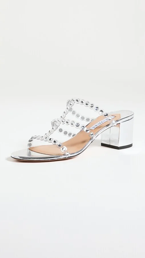 Aquazzura Tequila Plexi Sandals 50mm - Image 2