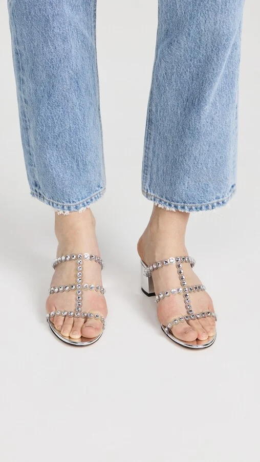 Aquazzura Tequila Plexi Sandals 50mm - Image 3