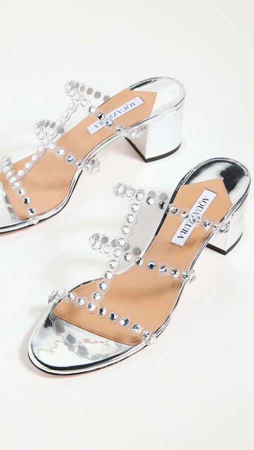 Aquazzura Tequila Plexi Sandals 50mm - Image 5