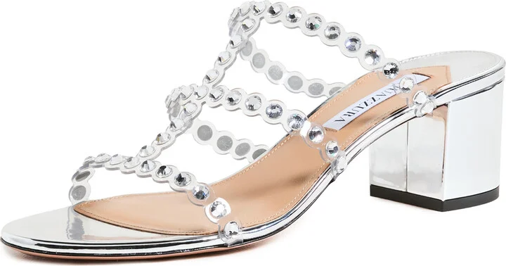 Aquazzura Tequila Plexi Sandals 50mm