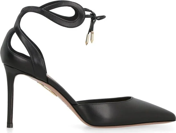 Aquazzura Tessa Cut-Out Pointed Toe Pumps