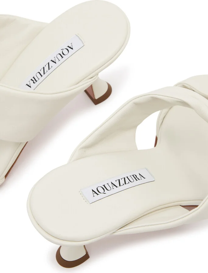 Aquazzura Twist 75 Leather Mules - Image 4