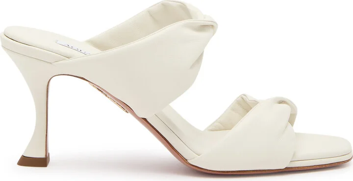 Aquazzura Twist 75 Leather Mules