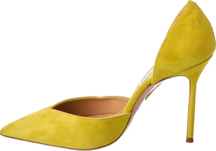 Aquazzura Uptown 105 Suede Pump - Image 2