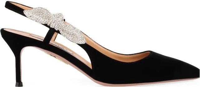 Aquazzura Very Bow Tie Embellished Pumps