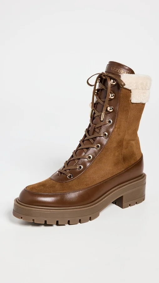 Aquazzura Very Cortina Shearling Booties - Image 2