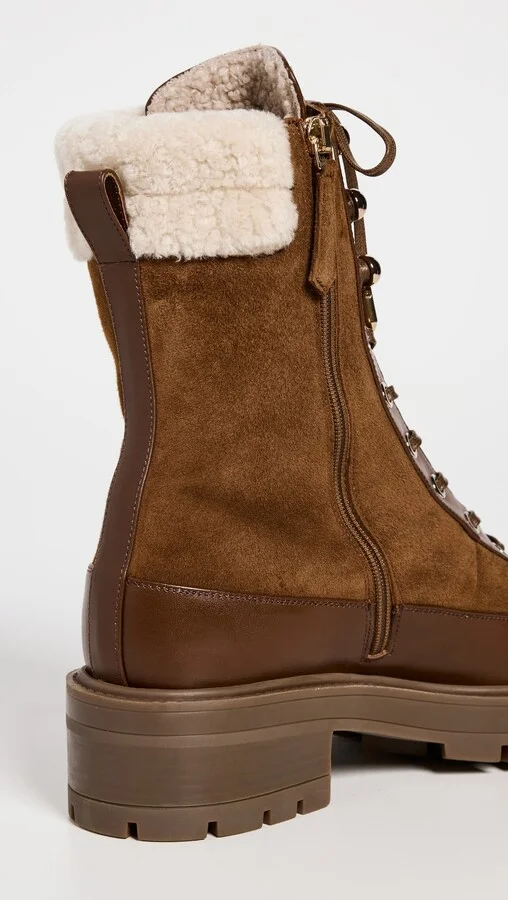 Aquazzura Very Cortina Shearling Booties - Image 5