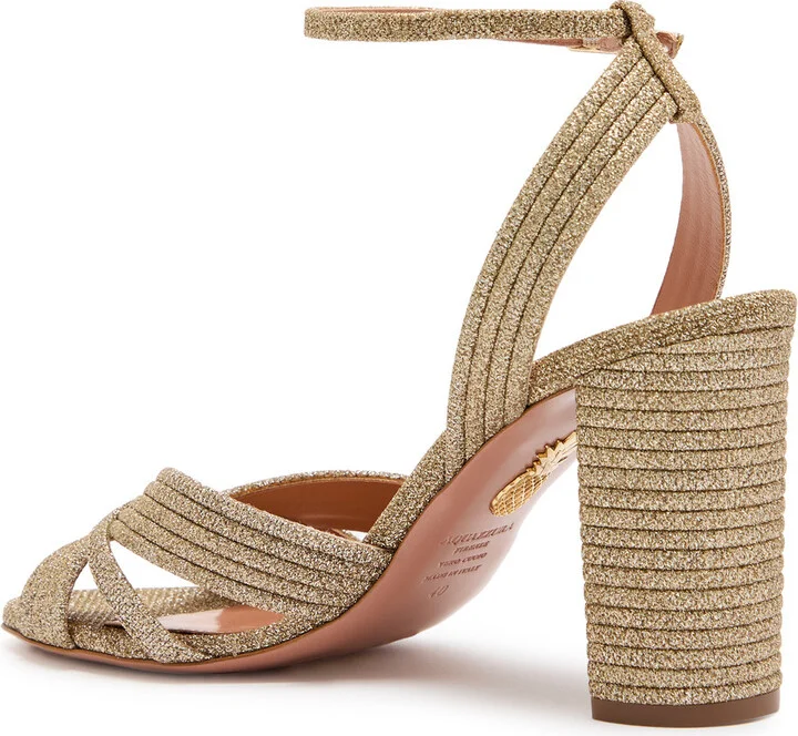 Aquazzura Very Sundance 85 Glittered Sandals - Image 2