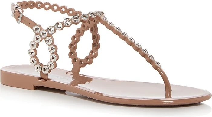 Aquazzura Women's Almost Bare Embellished Sandals
