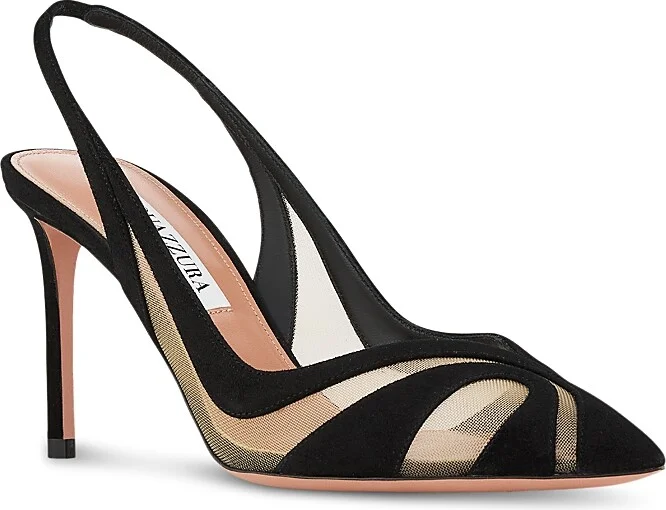 Aquazzura Women's Lune 85 Slingback Pumps