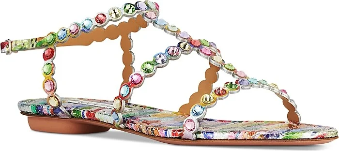 Aquazzura Women's Tequila Embellished Sandals