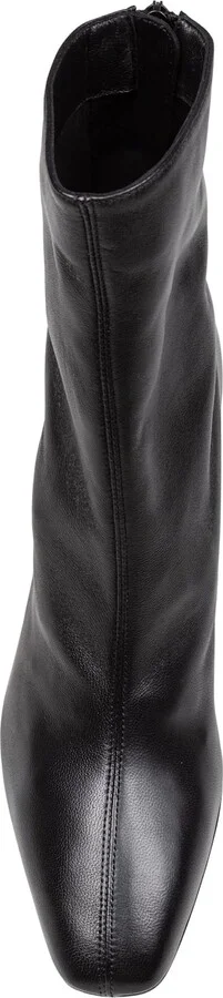 Aquazzurra Amore Bootie 75 In Black Leather - Image 3