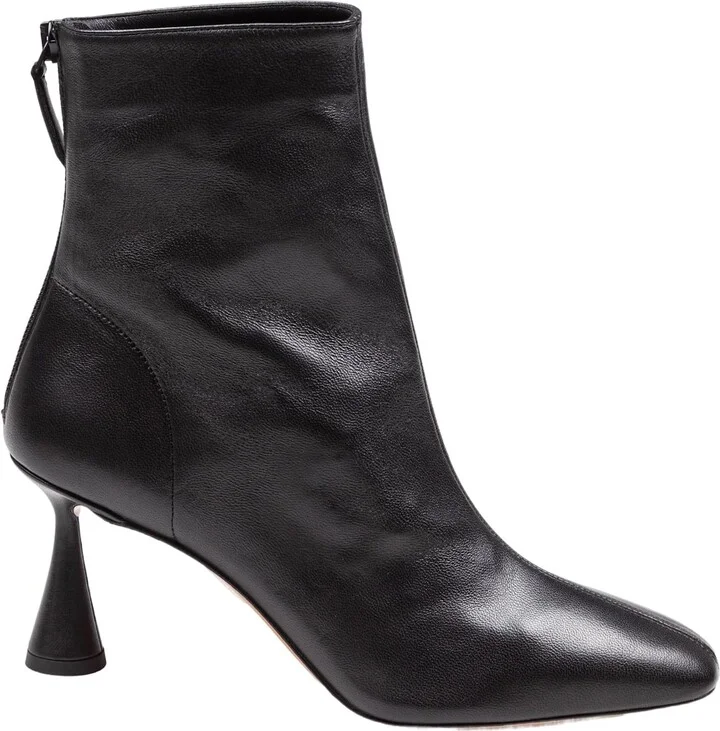 Aquazzurra Amore Bootie 75 In Black Leather