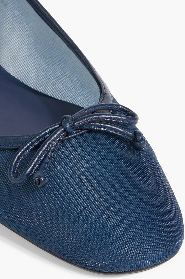 Arabella bow-detailed mesh ballet flats - Image 4