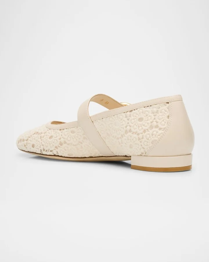 Arabella Cotton Mary Jane Ballerina Flats - Image 7