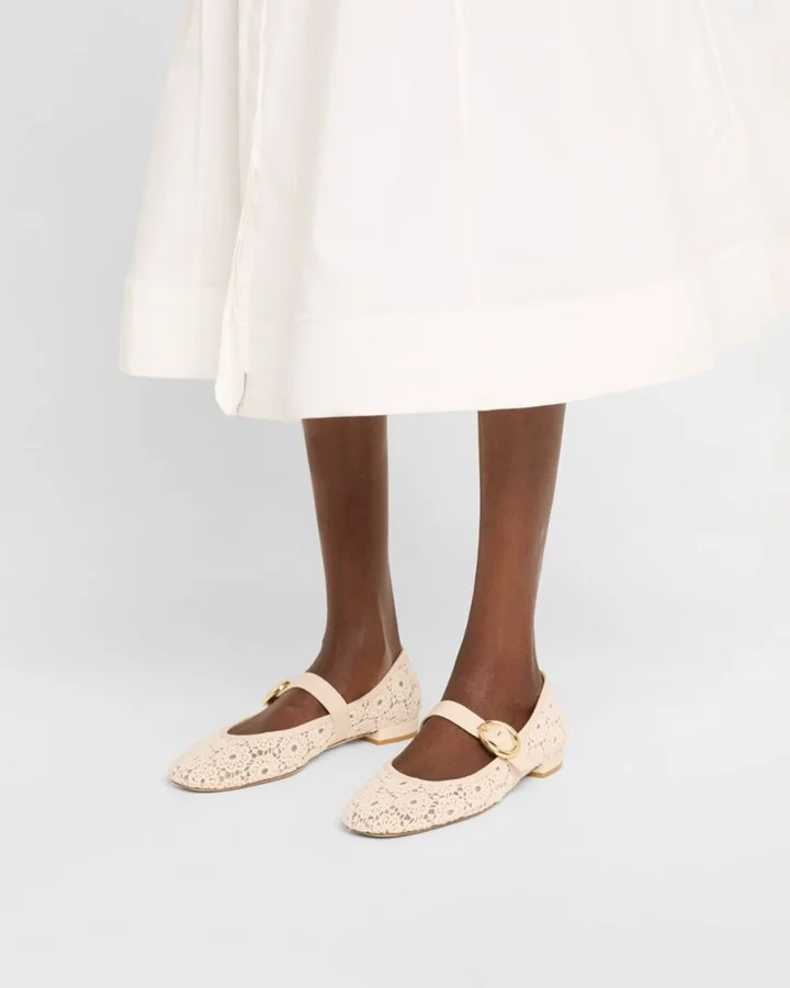 Arabella Cotton Mary Jane Ballerina Flats - Image 11