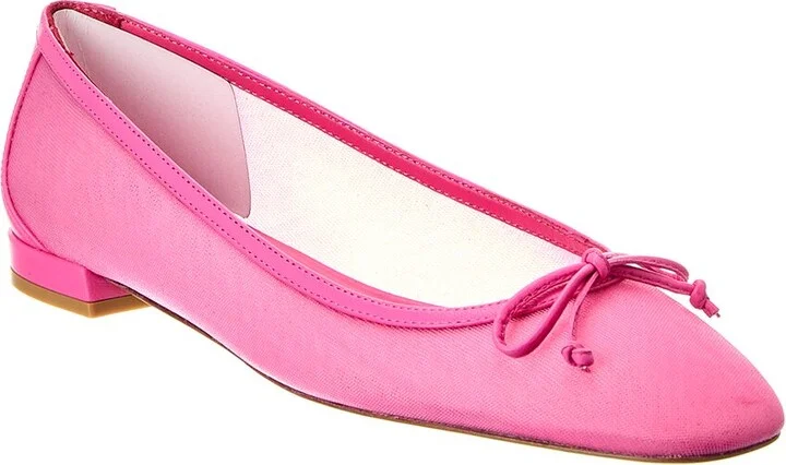 Arabella Mesh & Leather Ballet Flat
