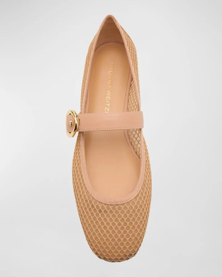 Arabella Mesh Mary Jane Ballerina Flats - Image 8