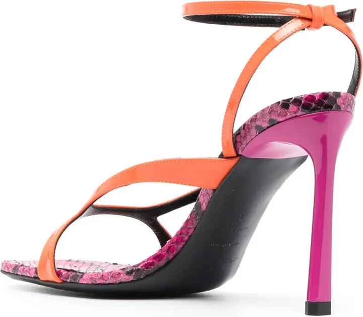 Aracne 100mm leather sandals - Image 3