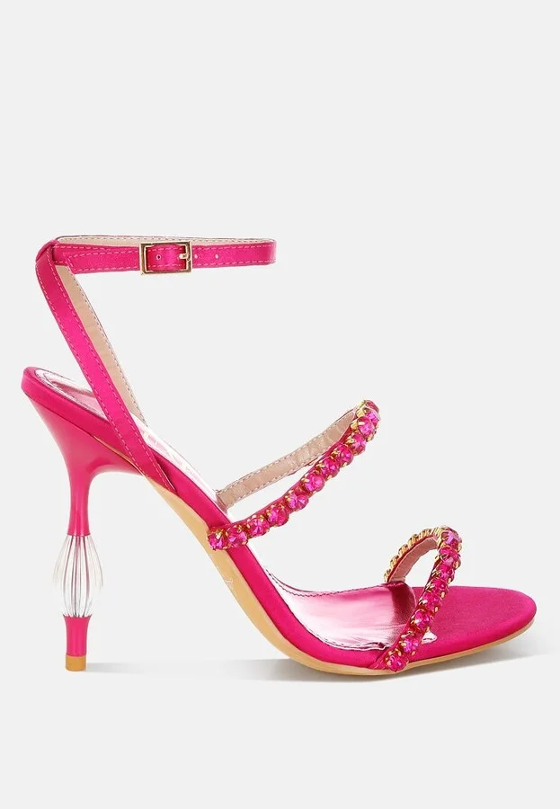 Aragon Diamante Embellished Fantasy Heel Sandals - Image 6